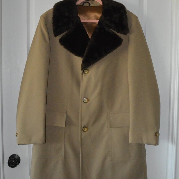 Vintage Sears Roebuck Men's Trench Coat Dress Jacket size  42 Reg. - Picture 1 of 6